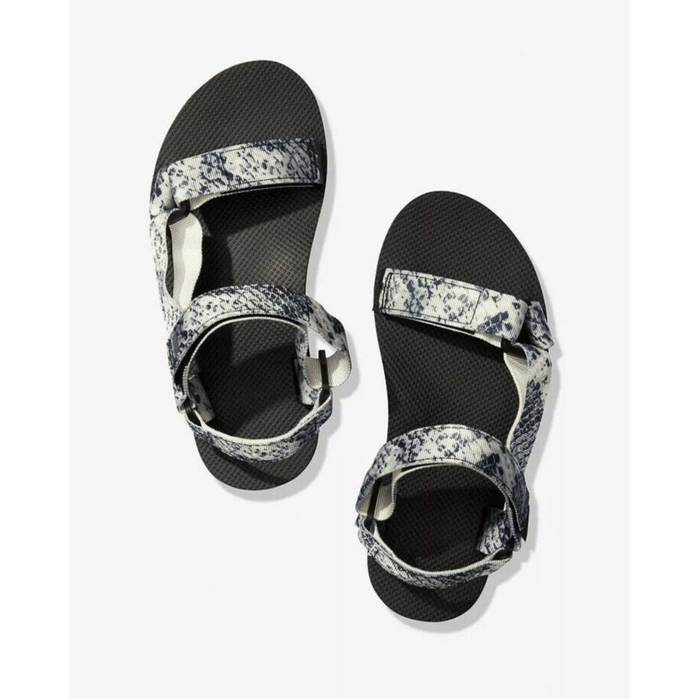 Victorias Secret PINK Festival Beach Adjustable Strap Sandals Sz M‎ Snake Animal